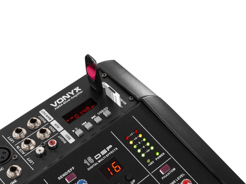 Vonyx-AM5A-Mezclador-5canales-amplificado-DSP-BT-SD-USB-MP3